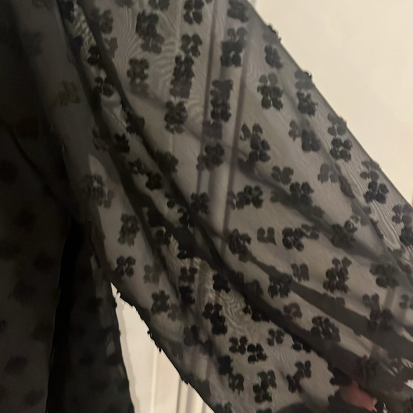 Women’s Sheer Black Top - Picture 6 of 7